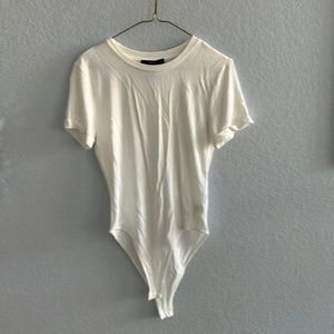 White Crewneck Bodysuit